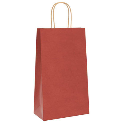 Papiertragetaschen 50 Stk. mit Henkeln Rot 21x11x36 cm