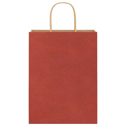 Papiertragetaschen 50 Stk. mit Henkeln Rot 26x12x35 cm