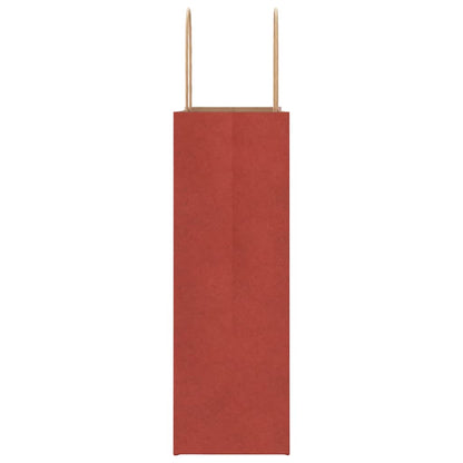 Papiertragetaschen 50 Stk. mit Henkeln Rot 26x12x35 cm