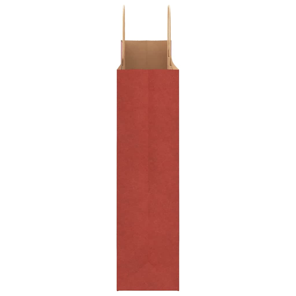 Papiertragetaschen 50 Stk. mit Henkeln Rot 32x12x42 cm
