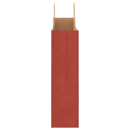 Papiertragetaschen 50 Stk. mit Henkeln Rot 32x12x42 cm