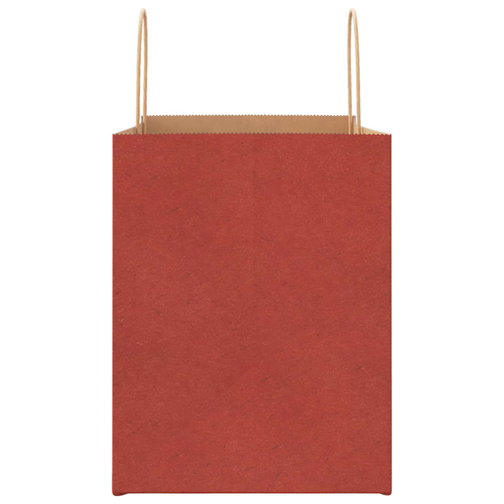 Papiertragetaschen 50 Stk. mit Henkeln Rot 32x22x28 cm