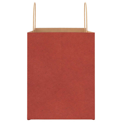 Papiertragetaschen 50 Stk. mit Henkeln Rot 32x22x28 cm