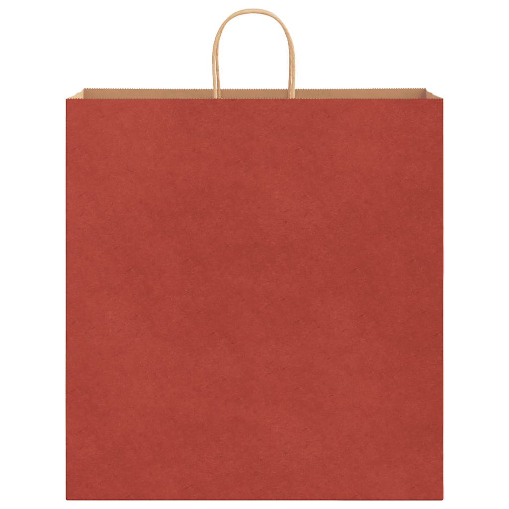Papiertragetaschen 50 Stk. mit Henkeln Rot 45x17x48 cm