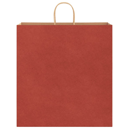 Papiertragetaschen 50 Stk. mit Henkeln Rot 45x17x48 cm