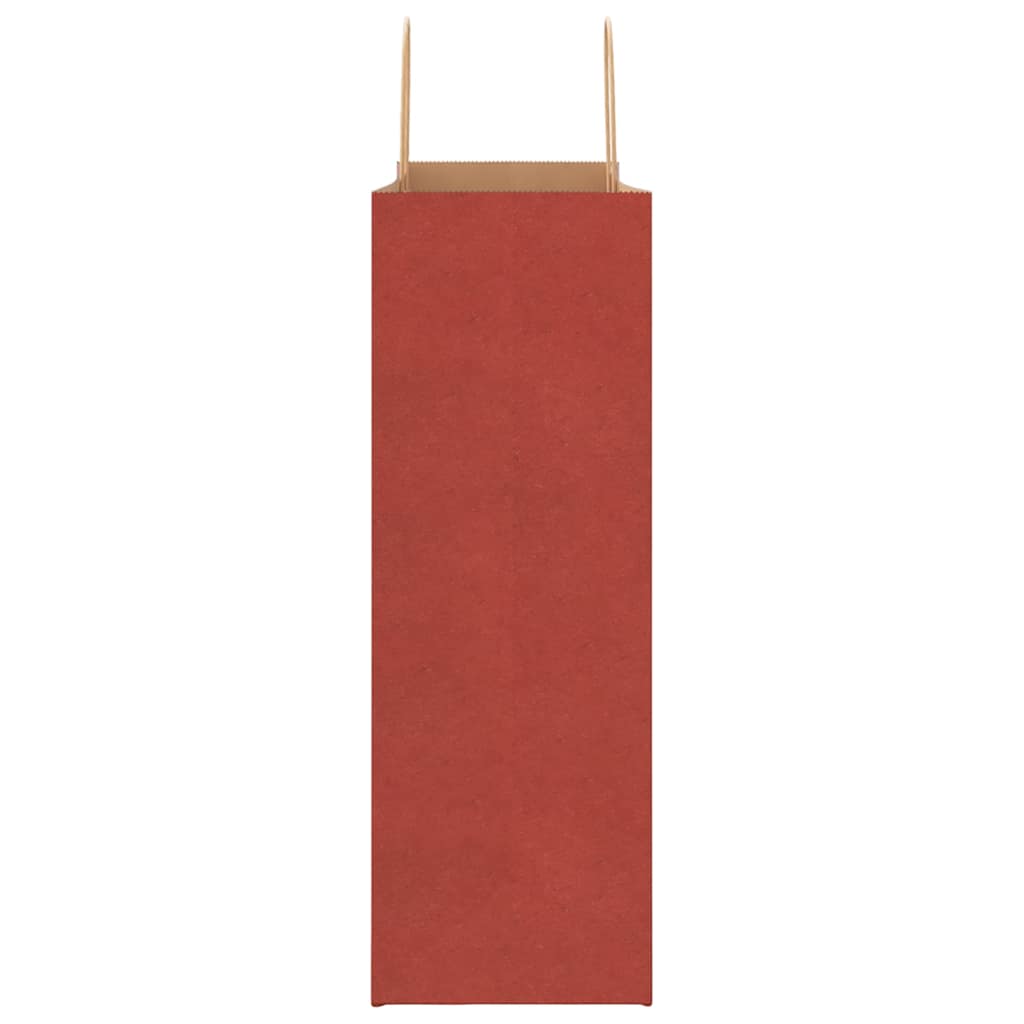 Papiertragetaschen 50 Stk. mit Henkeln Rot 45x17x48 cm