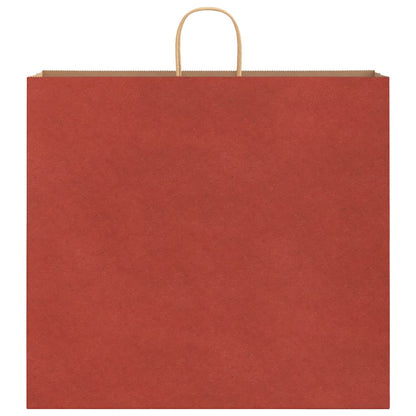 Papiertragetaschen 50 Stk. mit Henkeln Rot 54x15x49 cm