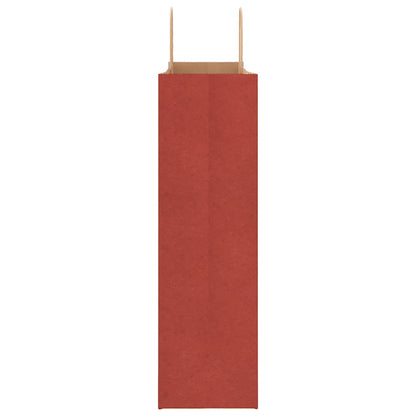 Papiertragetaschen 50 Stk. mit Henkeln Rot 54x15x49 cm
