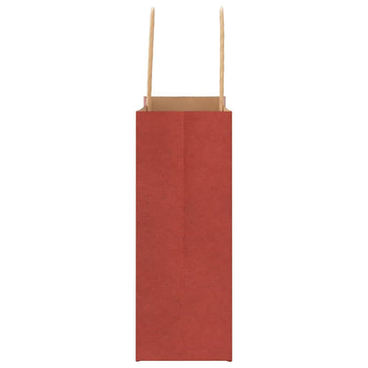Papiertragetaschen 250 Stk. mit Henkeln Rot 18x8x22 cm