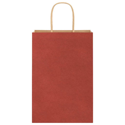 Papiertragetaschen 250 Stk. mit Henkeln Rot 21x11x31 cm