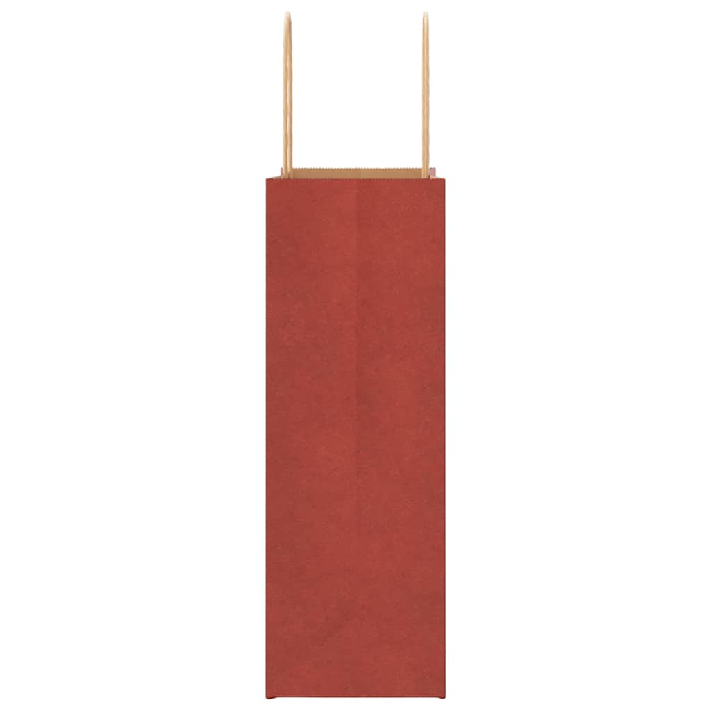 Papiertragetaschen 250 Stk. mit Henkeln Rot 21x11x31 cm