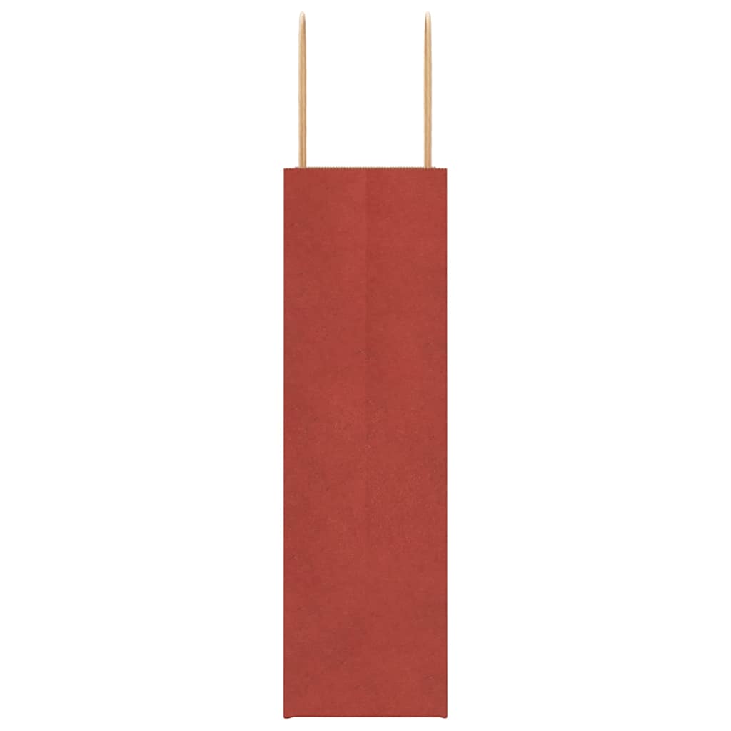 Papiertragetaschen 250 Stk. mit Henkeln Rot 21x11x36 cm