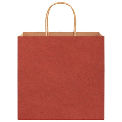 Papiertragetaschen 250 Stk. mit Henkeln Rot 26x17x25 cm