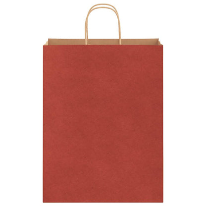 Papiertragetaschen 250 Stk. mit Henkeln Rot 32x12x42 cm