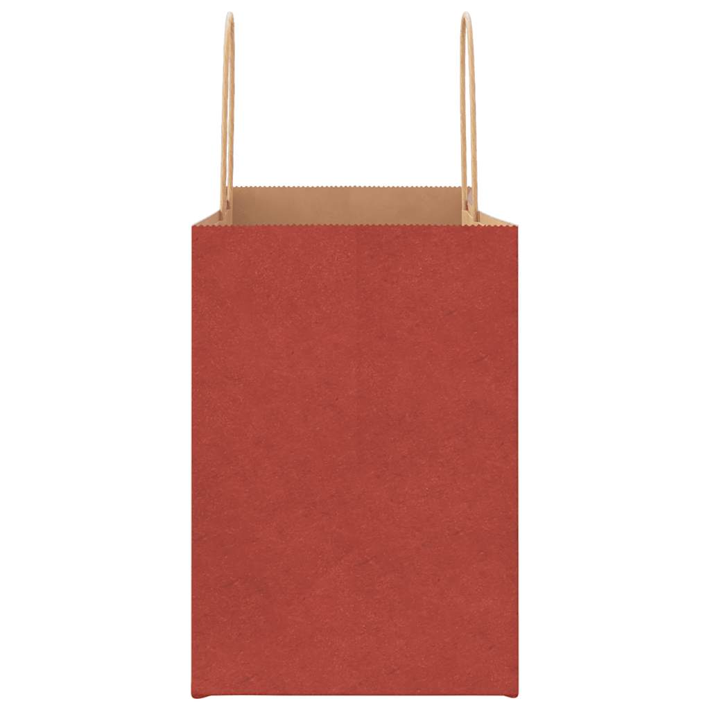 Papiertragetaschen 250 Stk. mit Henkeln Rot 32x17x25 cm