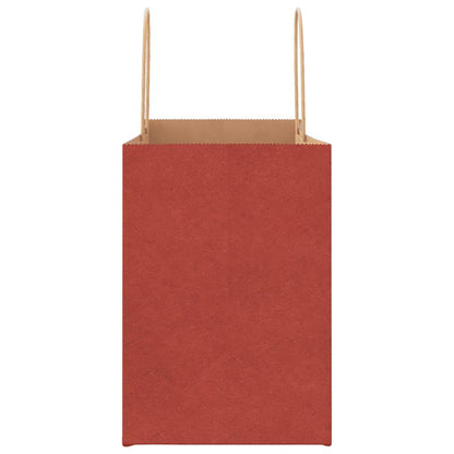 Papiertragetaschen 250 Stk. mit Henkeln Rot 32x17x25 cm