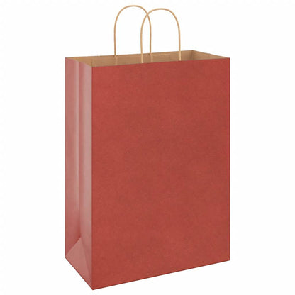 Papiertragetaschen 250 Stk. mit Henkeln Rot 32x17x44 cm