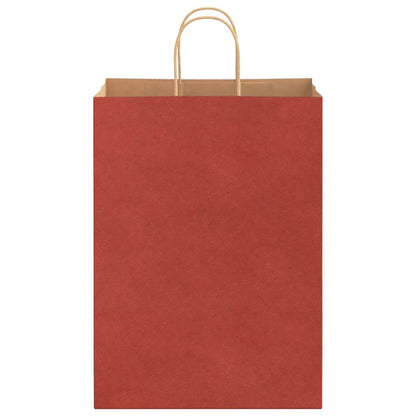 Papiertragetaschen 250 Stk. mit Henkeln Rot 32x17x44 cm
