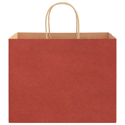 Papiertragetaschen 250 Stk. mit Henkeln Rot 32x22x24 cm