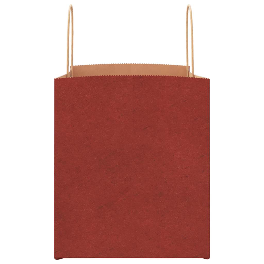 Papiertragetaschen 250 Stk. mit Henkeln Rot 32x22x24 cm