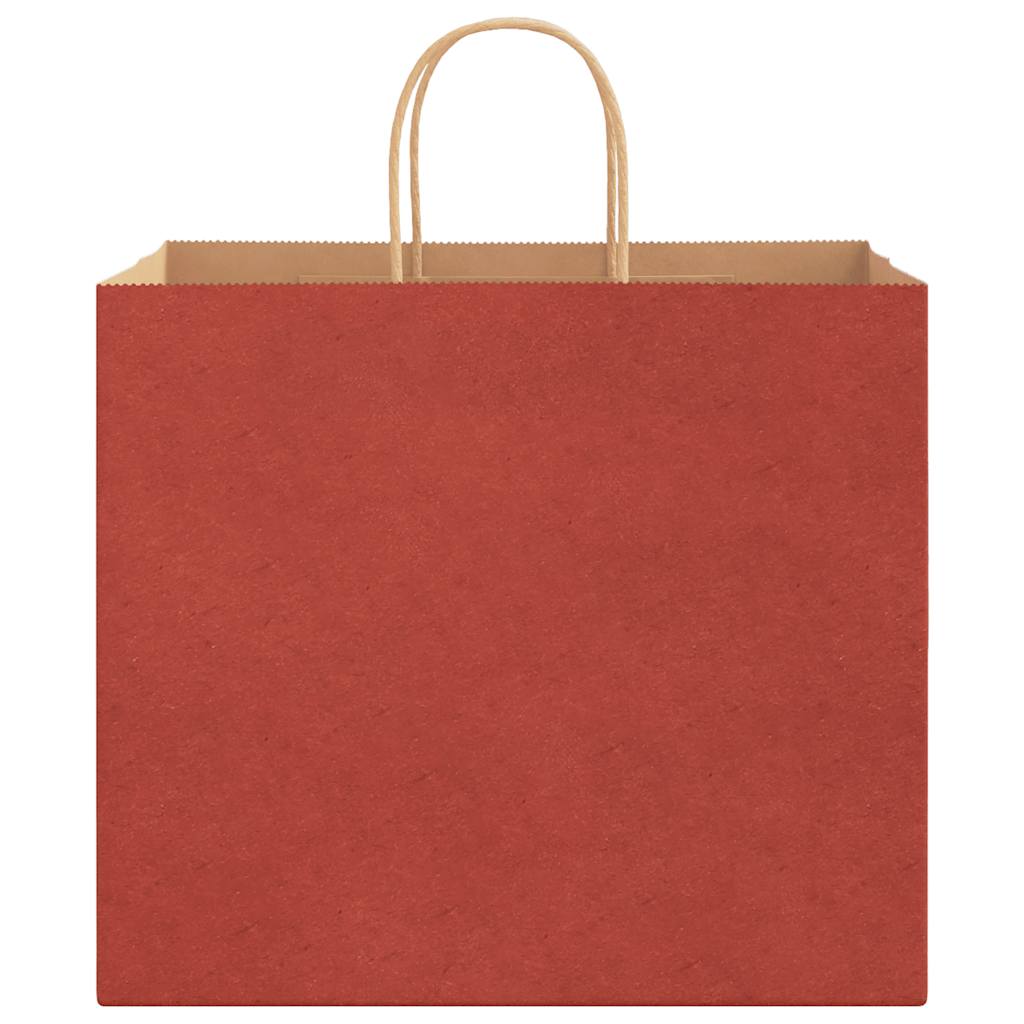 Papiertragetaschen 250 Stk. mit Henkeln Rot 32x22x28 cm