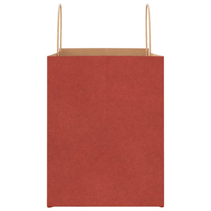 Papiertragetaschen 250 Stk. mit Henkeln Rot 32x22x28 cm