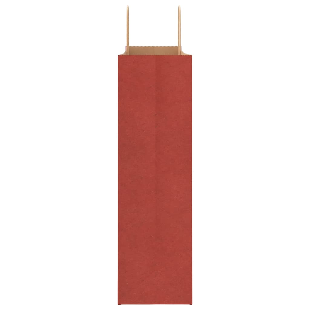 Papiertragetaschen 250 Stk. mit Henkeln Rot 54x15x49 cm