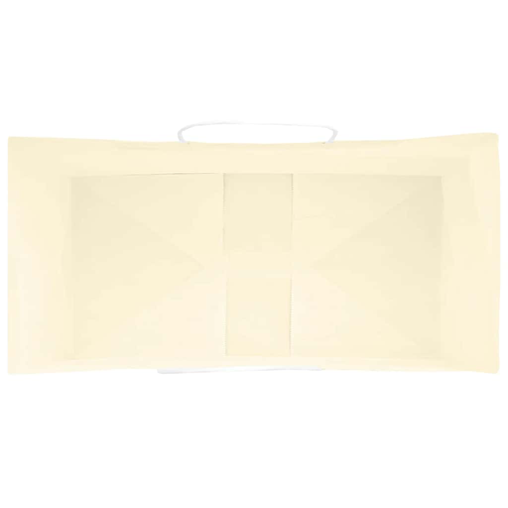 Papiertragetaschen 50 Stk. mit Henkeln Gelb 21x11x28 cm