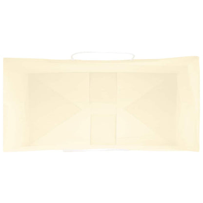 Papiertragetaschen 50 Stk. mit Henkeln Gelb 21x11x36 cm