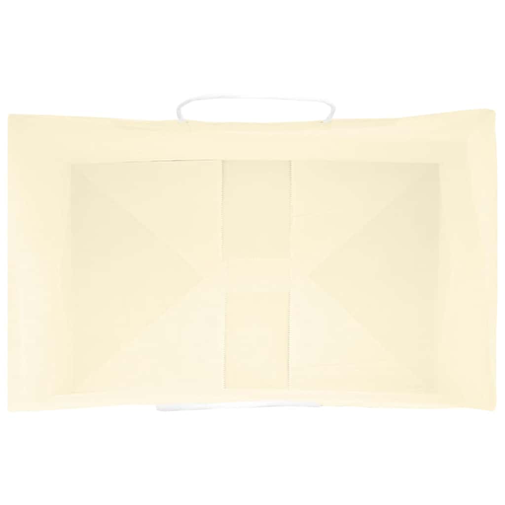 Papiertragetaschen 50 Stk. mit Henkeln Gelb 26x17x25 cm