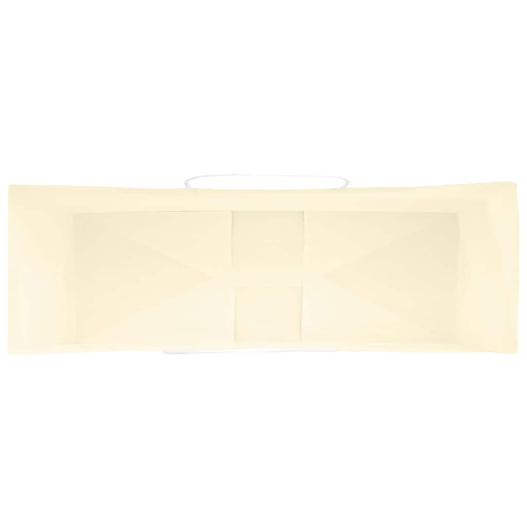 Papiertragetaschen 50 Stk. mit Henkeln Gelb 32x12x42 cm