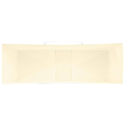 Papiertragetaschen 50 Stk. mit Henkeln Gelb 32x12x42 cm