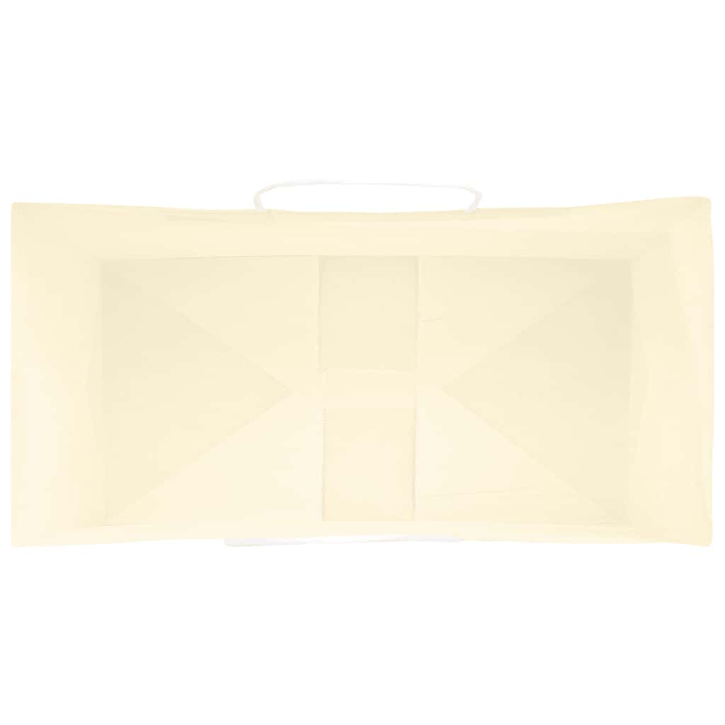Papiertragetaschen 50 Stk. mit Henkeln Gelb 32x17x25 cm