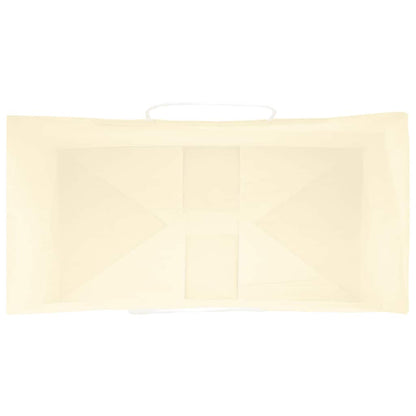 Papiertragetaschen 50 Stk. mit Henkeln Gelb 32x17x44 cm