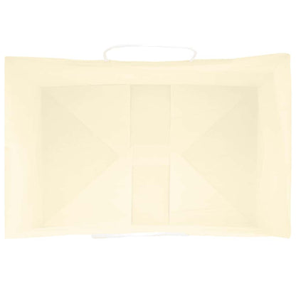 Papiertragetaschen 50 Stk. mit Henkeln Gelb 32x22x28 cm