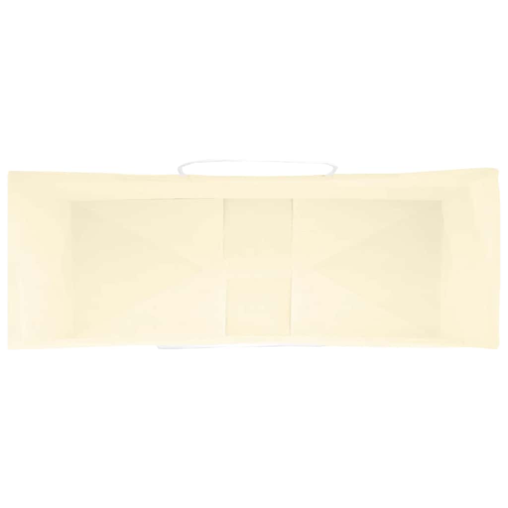 Papiertragetaschen 50 Stk. mit Henkeln Gelb 45x17x48 cm