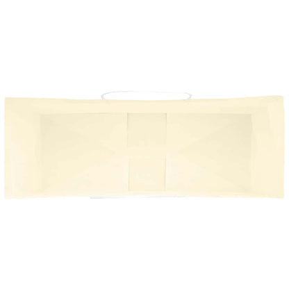 Papiertragetaschen 50 Stk. mit Henkeln Gelb 45x17x48 cm