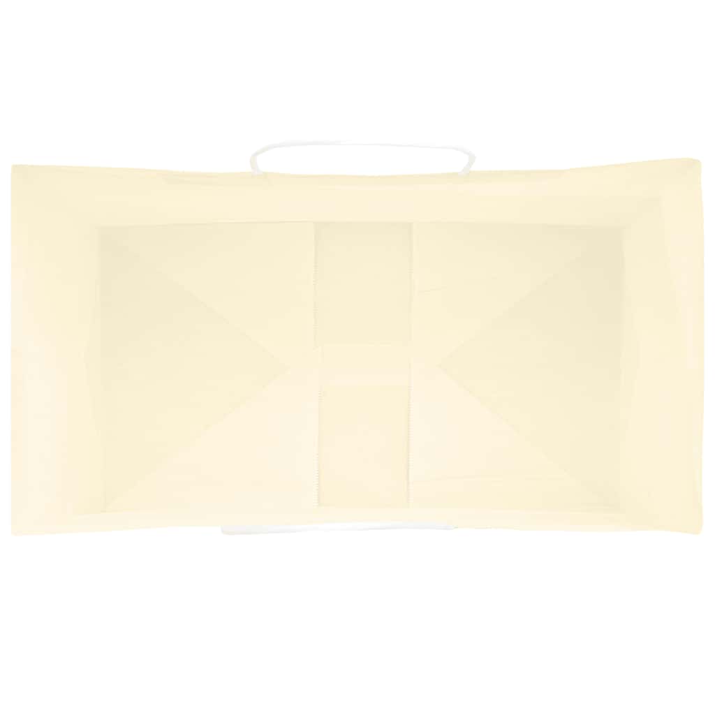 Papiertragetaschen 250 Stk. mit Henkeln Gelb 15x8x21 cm