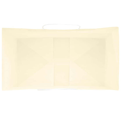 Papiertragetaschen 250 Stk. mit Henkeln Gelb 15x8x21 cm
