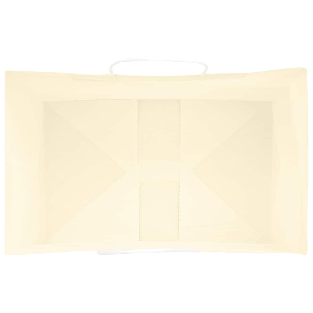 Papiertragetaschen 250 Stk. mit Henkeln Gelb 21x11x36 cm