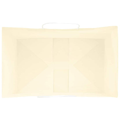 Papiertragetaschen 250 Stk. mit Henkeln Gelb 26x17x25 cm