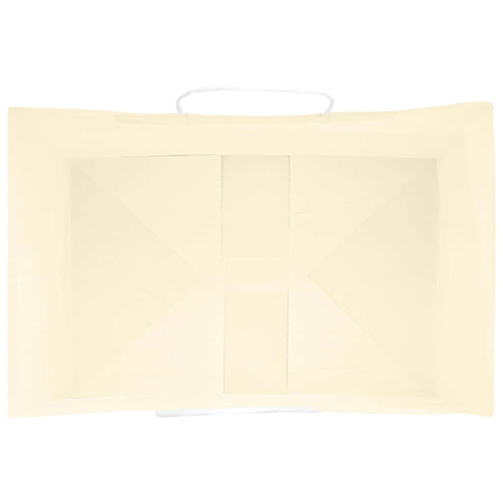 Papiertragetaschen 250 Stk. mit Henkeln Gelb 32x22x24 cm