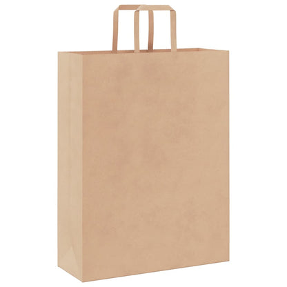 Papiertragetaschen 50 Stk. mit Henkeln Braun 32x12x42 cm