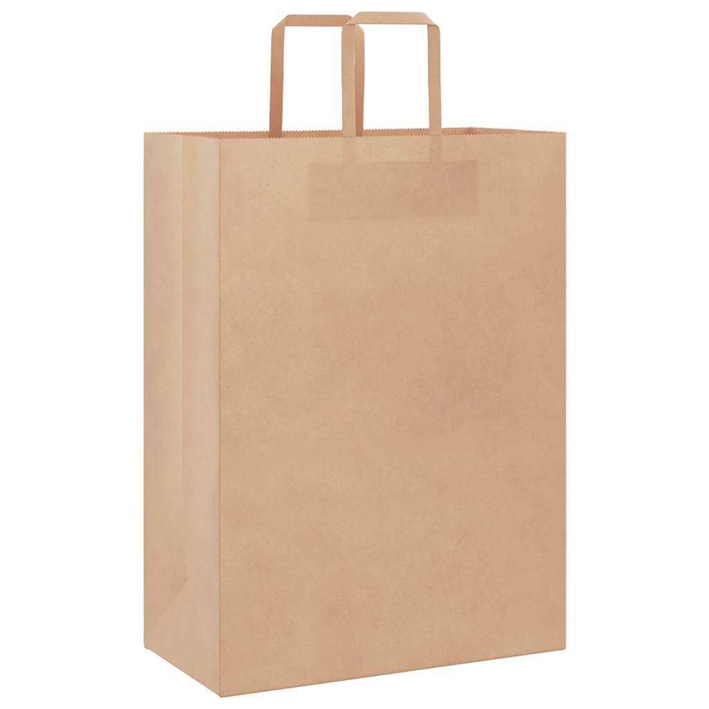 Papiertragetaschen 50 Stk. mit Henkeln Braun 32x17x44 cm