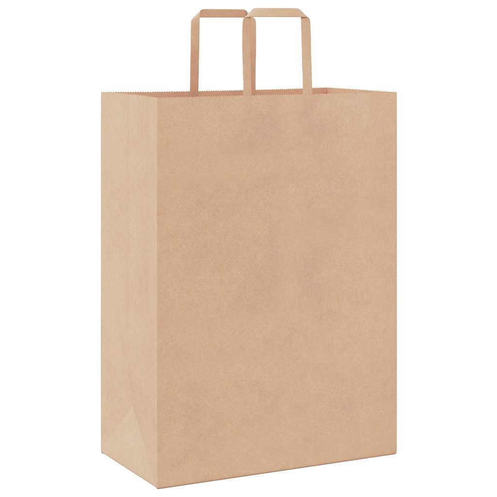 Papiertragetaschen 50 Stk. mit Henkeln Braun 32x17x44 cm