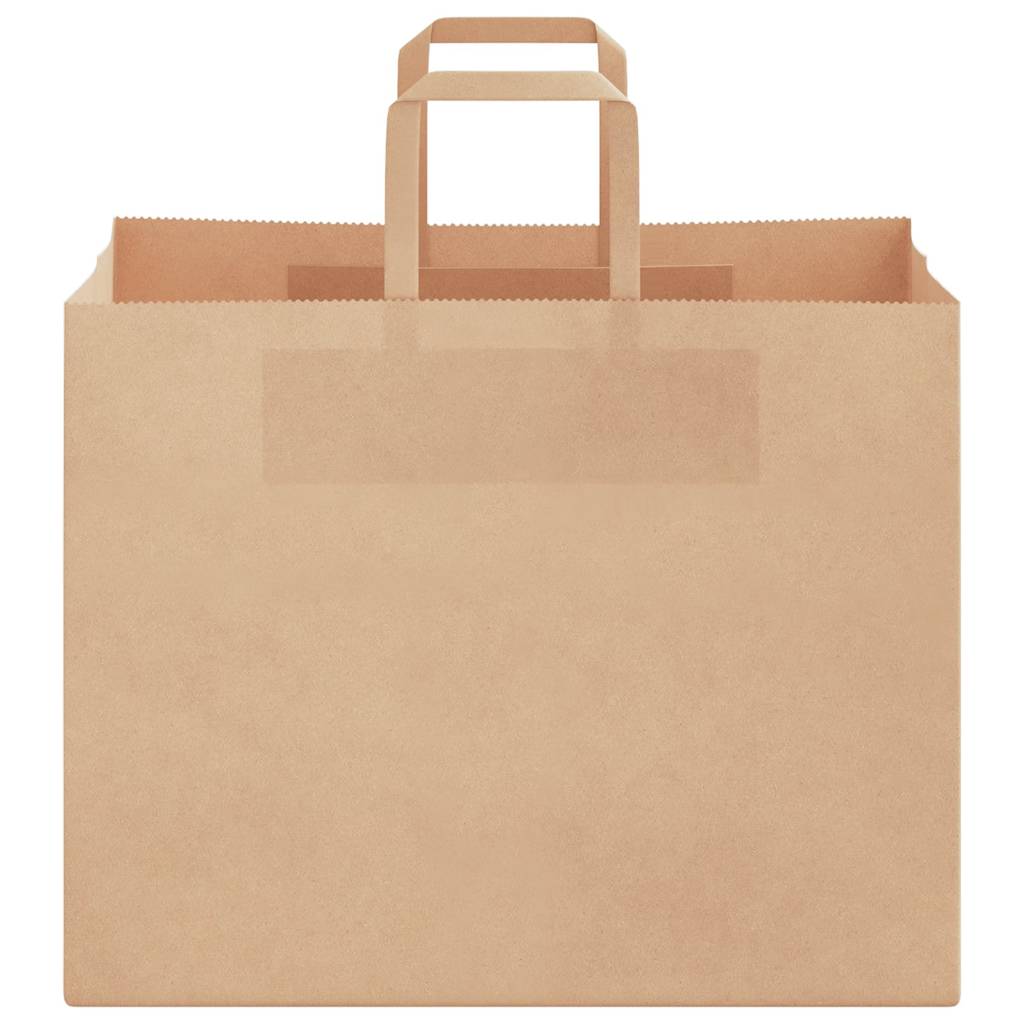 Papiertragetaschen 50 Stk. mit Henkeln Braun 32x22x24 cm