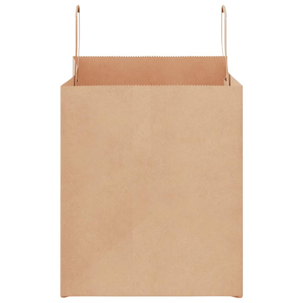 Papiertragetaschen 50 Stk. mit Henkeln Braun 32x22x24 cm