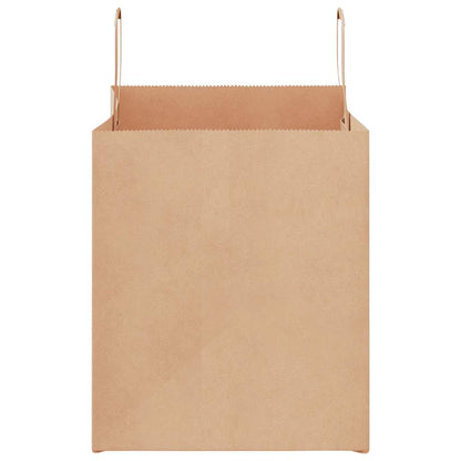 Papiertragetaschen 50 Stk. mit Henkeln Braun 32x22x24 cm