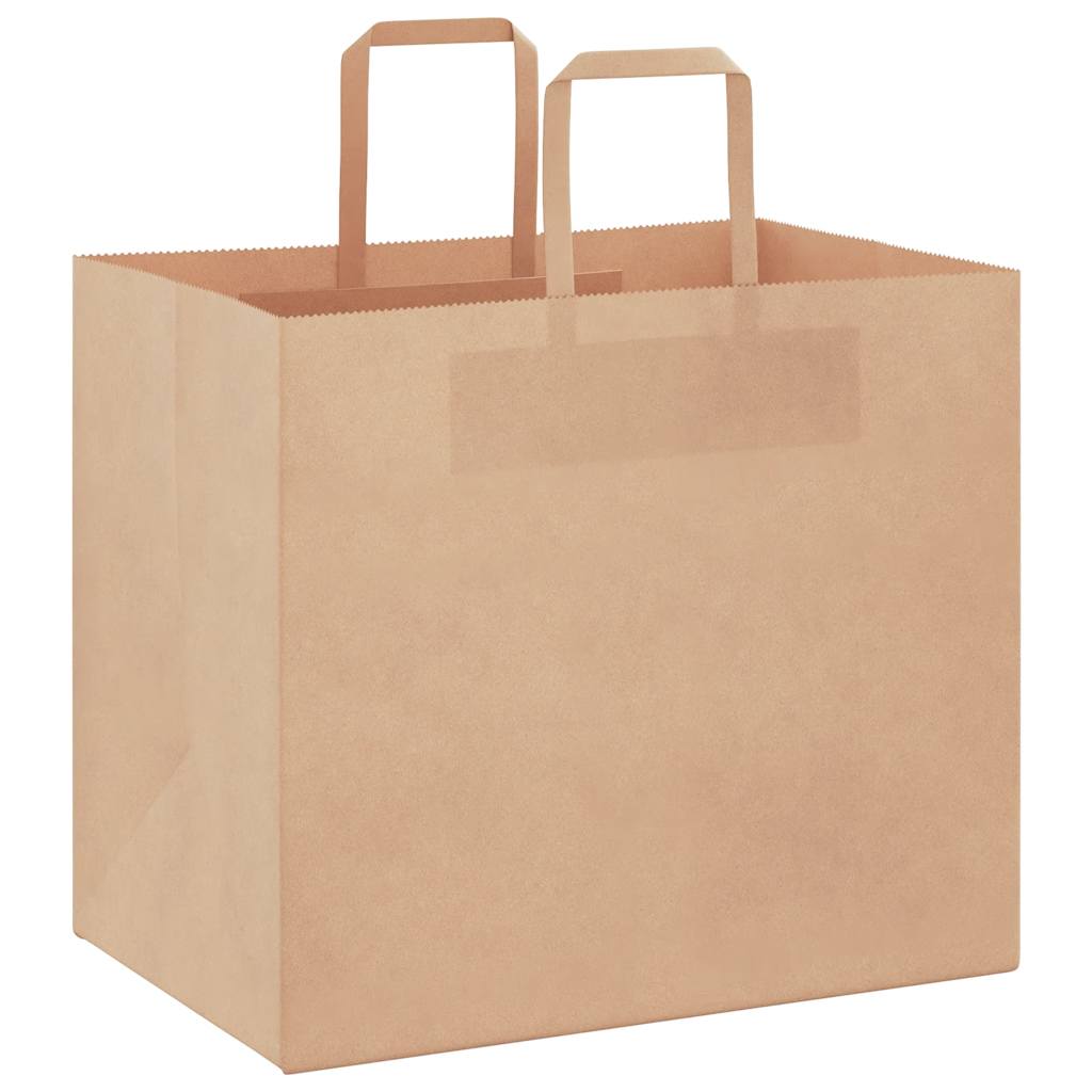 Papiertragetaschen 50 Stk. mit Henkeln Braun 32x22x28 cm