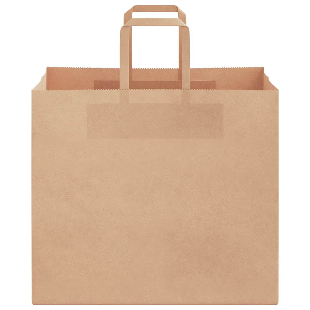Papiertragetaschen 50 Stk. mit Henkeln Braun 32x22x28 cm